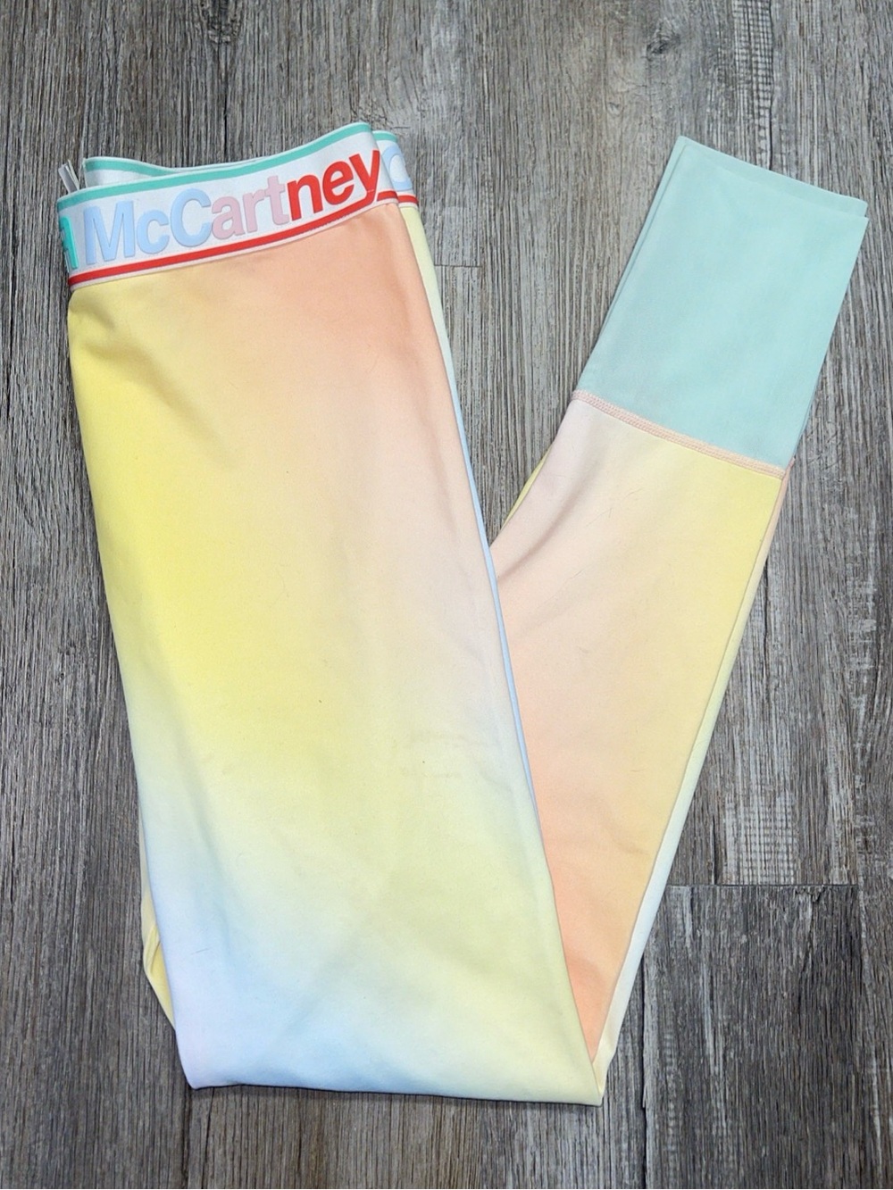 Stella McCartney Kids Rainbow Printed Leggings, Size 14Y